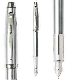 Sheaffer 100 - 9306 Brushed Chrome Fountain Pen